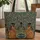 African Gown Women Floral Name Wreath - Travel Essentials Gift Quilted Tote Bag - 1