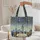 London Street Umbrellas Red Telephone Booth Parliament - Travel Essentials Quilted Tote Bag - 5