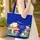 Storybook Frogs Mushroom Floral Wreath Personalized Name - Nature Lover Everyday Carry Gift Quilted Tote Bag - 4