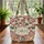Autumn Leaves Floral Wreath Your Name - Everyday Carry Gift for Her Quilted Tote Bag - 3