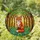 Red Fox Woodland Foliage Amber Blossoms Forest Canopy - Home Decor Gift Stained Glass Suncatcher - 1