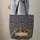 Gilded Ornate Antique Books Gold Botanical Scroll Royal Blue Crimson - Everyday Carry Gift Quilted Tote Bag - 6