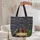 Gilded Ornate Antique Books Gold Botanical Scroll Royal Blue Crimson - Everyday Carry Gift Quilted Tote Bag - 5
