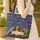 Gilded Ornate Antique Books Gold Botanical Scroll Royal Blue Crimson - Everyday Carry Gift Quilted Tote Bag - 4