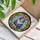 Stained Glass Blue Eyed Cat Floral Paisley Mosaic - Cat Lover Home Decor Gift Stained Glass Suncatcher - 3