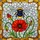 Bumblebee Red Poppy Tiffany Glass Mosaic - Nature Lover Home Decor Gift Stained Glass Suncatcher - 5