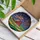 Rustic Barn American Flag Fireworks Night Sky - Independence Day Home Decor Gift For Veterans Stained Glass Suncatcher - 3