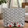 Polka Dot Chickens Floral Wreath - Everyday Carry Gift Quilted Tote Bag - 1