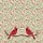 Cardinal Birds Winter Berry Blossom Vine Wreath - Everyday Carry Gift for Bird Lovers Quilted Tote Bag - 7