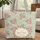 Vintage Roses Green Leaves Floral Medallion Calligraphy Wreath - Everyday Carry Quilted Tote Bag - 1