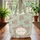 Vintage Roses Green Leaves Floral Medallion Calligraphy Wreath - Everyday Carry Quilted Tote Bag - 3