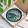 Majestic Sea Turtle Ocean Waves Scrollwork Border Home Decor Gift for Wildlife Lover Stained Glass Suncatcher - 3