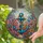 Nautical Anchor Coral Reef Scallop Shell Starfish - Underwater Home Decor Gift Stained Glass Suncatcher - 2
