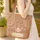 Floral Cat Face Botanical Vines Wreath - Everyday Carry Gift for Cat Lover Quilted Tote Bag - 4