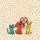 Red Yellow Blue Scattered Polka Dot Dog Cat Bunny Heart - Everyday Carry Gift for Children Quilted Tote Bag - 7