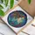 Mermaid Wild Hair Scaled Tail Coral Flora Deep Sea - Home Decor Gift Stained Glass Suncatcher - 3