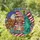 Bald Eagle Liberty Bell Statue American Flag - USA 250th Anniversary Home Decor Gift for Veterans Stained Glass Suncatcher - 1