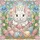 Fluffy Baby Bunny Bright Blue Eyes Broken Easter Egg Spring Garden - Easter Holiday Decor Stained Glass Suncatcher - 5