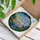 Three Tiffany Glass Rabbits Idyllic Countryside Landscape Home Decor Gift for Rabbit Lover Stained Glass Suncatcher - 3
