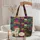 Personalized Poodles Floral Wreath Patchwork - Everyday Carry Gift for Poodle Lover Quilted Tote Bag - 5