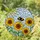 Bumblebee Sunflower Stained Glass Sunburst - Bee Lover Home Decor Gift Stained Glass Suncatcher - 1