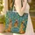 Three Women African Headwraps Botanical - Everyday Carry Gift for Women Quilted Tote Bag - 4