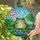 Plump Frog Lily Pad Lotus Flower Water Scene - Wildlife Lover Home Decor Gift Stained Glass Suncatcher - 2