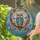 Wise Owl Dreamcatcher Butterflies Stained Glass Feathers - Wildlife Lover Home Decor Gift Stained Glass Suncatcher - 2