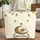 Crescent Moon Star Golden Lanterns Personalized Everyday Carry Gift Quilted Tote Bag - 1