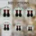 Black Cats Red Sunglasses Bow Tie Pennant Flags - Cat Lover Home Decor Gift Stained Glass Suncatcher - 4