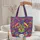 Cat Face Lines Shapes Everyday Carry Gift for Cat Lover Quilted Tote Bag - 5