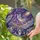 Crescent Moon Lotus Starburst Celestial Galaxy Amethyst Crystal - Home Decor Gift Stained Glass Suncatcher - 2
