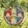 Golden Rainbow Tree of Life Crescent Moon Celestial Star Crystal - Home Decor Gift Stained Glass Suncatcher - 1