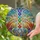 Rainbow Faceted Crystal Sphere Swirling Light - Home Decor Gift Stained Glass Suncatcher - 2