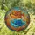 Amber Blue Stacked Pufferfish Ocean Coral Reef Mosaic - Home Decor Gift for Ocean Lover Stained Glass Suncatcher - 1