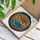 Amber Blue Stacked Pufferfish Ocean Coral Reef Mosaic - Home Decor Gift for Ocean Lover Stained Glass Suncatcher - 3