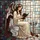 Angelic Woman Reading on Toilet - Home Decor Gift for Book Lovers Stained Glass Suncatcher - 5