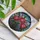 Glowing Peony Flowers Pink Buds Variegated Leaves Mosaic - Home Decor Gift Stained Glass Suncatcher - 3