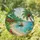 Tropical Beach Ocean Scene Boat Bungalows Palm Tree - Home Decor Gift for Ocean Lover Stained Glass Suncatcher - 1