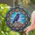 Magnificent Raven Historical Coins Circular Border Stained Glass - Wildlife Collector Gift Stained Glass Suncatcher - 2