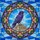 Magnificent Raven Historical Coins Circular Border Stained Glass - Wildlife Collector Gift Stained Glass Suncatcher - 5