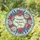 Happy Mother's Day Pink Rose Blue Flower Wreath - Mother's Day Gift for Mom Stained Glass Suncatcher - 1