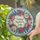 Happy Mother's Day Pink Rose Blue Flower Wreath - Mother's Day Gift for Mom Stained Glass Suncatcher - 2