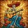 Mariachi Skeleton Guitar Flowers Stained Glass - Cultural Home Decor Music Lover Gift Stained Glass Suncatcher - 5