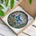 Blue Butterflies Wildflower Dragonfly - Nature Home Decor Gift for Butterfly Lovers Stained Glass Suncatcher - 3