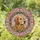 Golden Retriever Stained Glass Floral Fractured Glass Home Decor Gift Stained Glass Suncatcher - 1