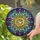 Golden Sun Crescent Moon Crystal Prisms Geometric Mosaic - Home Decor Gift Stained Glass Suncatcher - 2