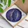 Blue Purple Raven Stained Glass Fractured Shapes - Home Decor Gift for Bird Lovers Stained Glass Suncatcher - 3