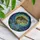 Large Bass Leaping Water Spray Swirling Mosaic Aquatic Reeds - Wildlife Fishing Home Decor Gift Stained Glass Suncatcher - 3