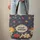 Red Apple Crayon Daisy Denim Pinstripe - Back to School Gift for Students Quilted Tote Bag - 6